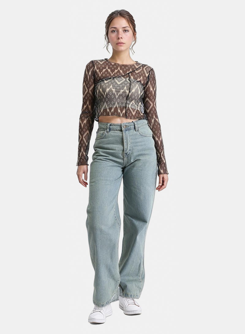 Ravin Women Fitted Long Sleeve Lace Top - Image 5